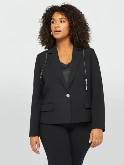 Fiorella Rubino Giacche E Blazer|Blazer Con Dettagli Zip