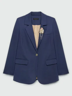 Fiorella Rubino Giacche E Blazer|Completi Colorati|Blazer Con Spilla In Viscosa LENZING™ ECOVERO™