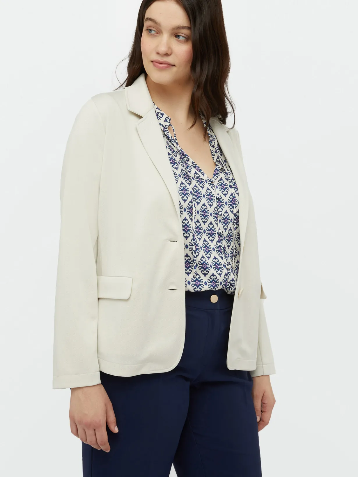 Fiorella Rubino Giacche E Blazer|Blazer In Scuba Diagonale