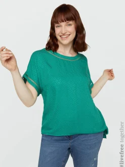 Fiorella Rubino Camicie E Bluse|Completi Colorati|Blusa A Disegni Etnici In Viscosa LENZING™ ECOVERO™