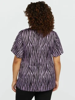 Fiorella Rubino Camicie E Bluse|Completi Colorati|Blusa Animalier Con Nodo