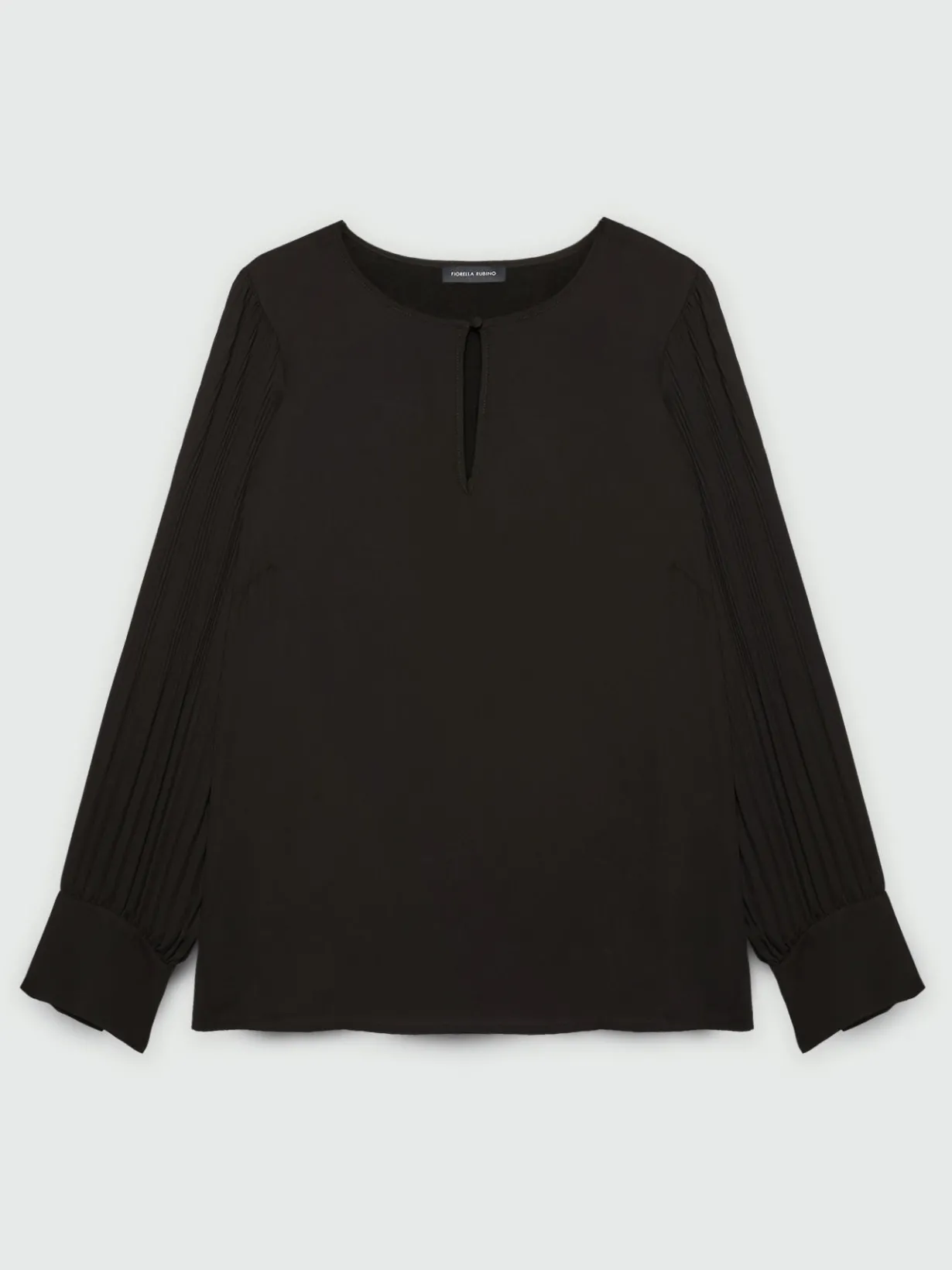Fiorella Rubino Top E T-Shirt|Blusa Con Maniche Plissé