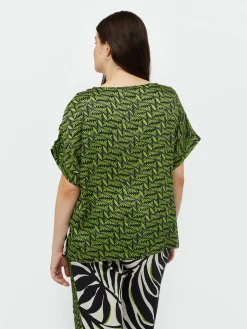 Fiorella Rubino Camicie E Bluse|Blusa Dalla Stampa Foliage