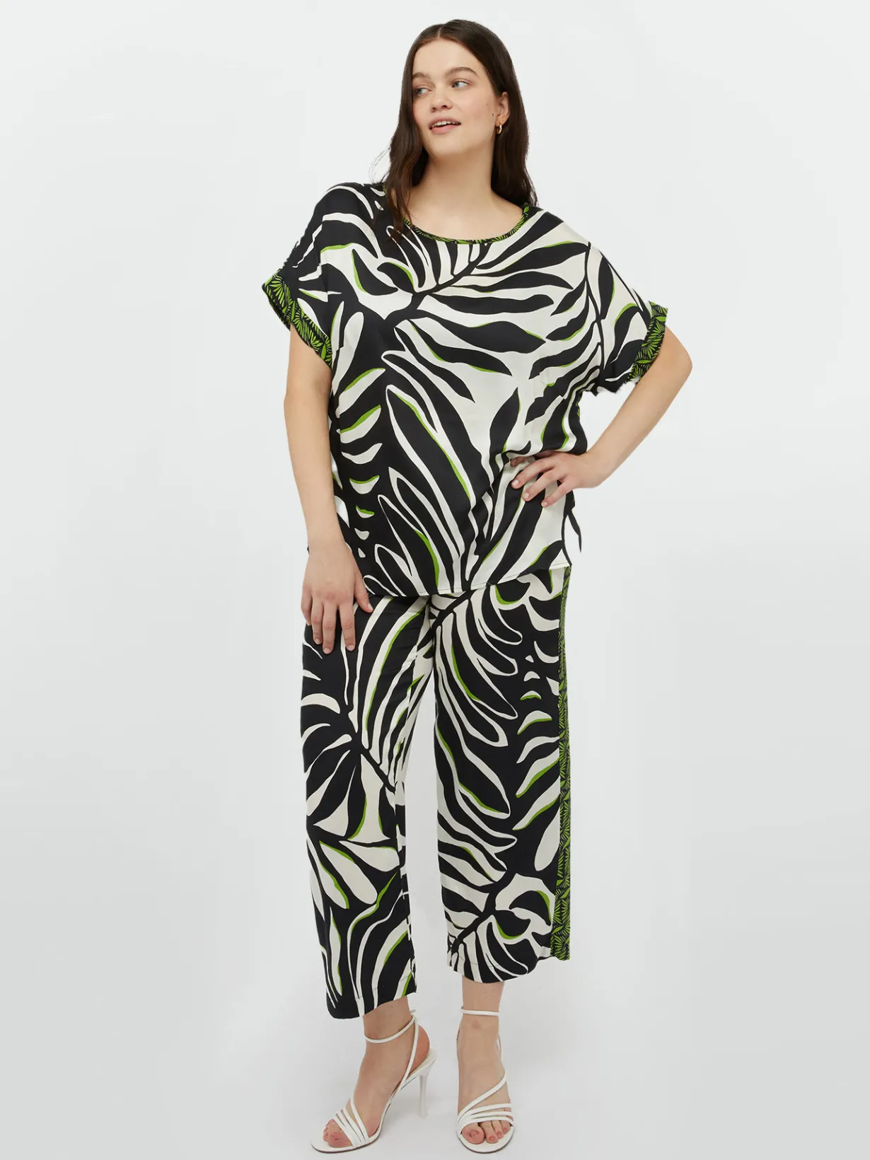 Fiorella Rubino Camicie E Bluse|Blusa Dalla Stampa Foliage