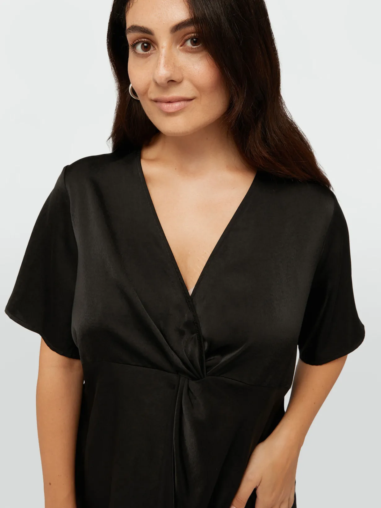 Fiorella Rubino Camicie E Bluse|Blusa In Viscosa LENZING™ ECOVERO™ Con Nodo