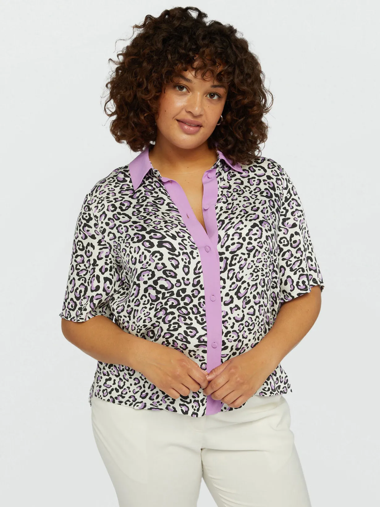 Fiorella Rubino Camicie E Bluse|Completi Colorati|Camicia Boxy Con Stampa Animalier