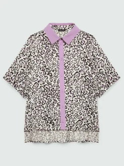 Fiorella Rubino Camicie E Bluse|Completi Colorati|Camicia Boxy Con Stampa Animalier