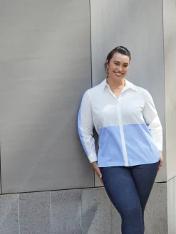 Fiorella Rubino Camicie E Bluse|Completi Colorati|Camicia Con Inserti A Righe
