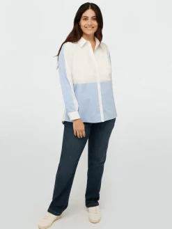 Fiorella Rubino Camicie E Bluse|Completi Colorati|Camicia Con Inserti A Righe