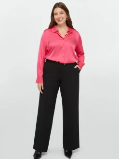 Fiorella Rubino Camicie E Bluse|Camicia In Raso Di Viscosa LENZING™ ECOVERO™