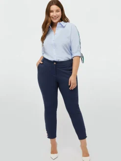 Fiorella Rubino Camicie E Bluse|Camicia In TENCEL™ Con Nastro A Righe