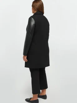Fiorella Rubino Cappotti E Giubbotti|Cappotto In Due Tessuti