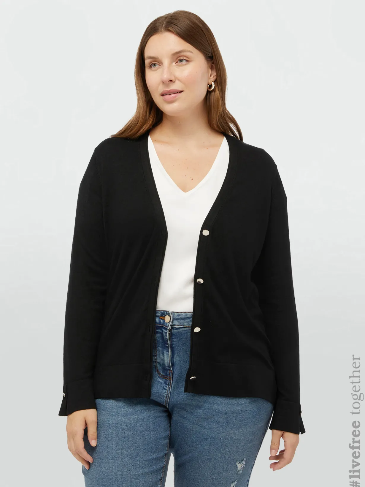 Fiorella Rubino Maglie E Felpe|Cardigan Con Bottoni In Viscosa LENZING™ ECOVERO™