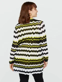 Fiorella Rubino Maglie E Felpe|Cardigan Disegno Chevron