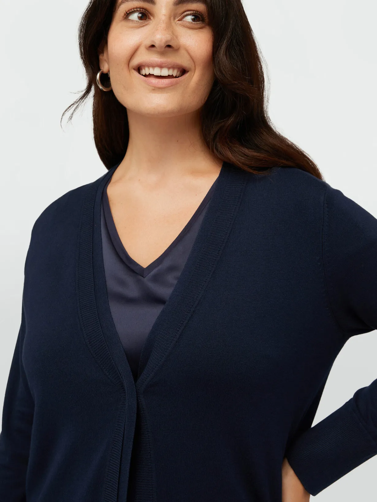Fiorella Rubino Maglie E Felpe|Cardigan In Viscosa LENZING™ ECOVERO™