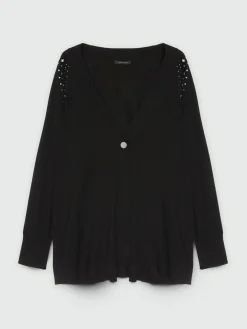 Fiorella Rubino Maglie E Felpe|Cardigan Lungo Con Le Borchie