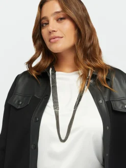 Fiorella Rubino Accessori|Collana Lunga Con Placchette In Metallo