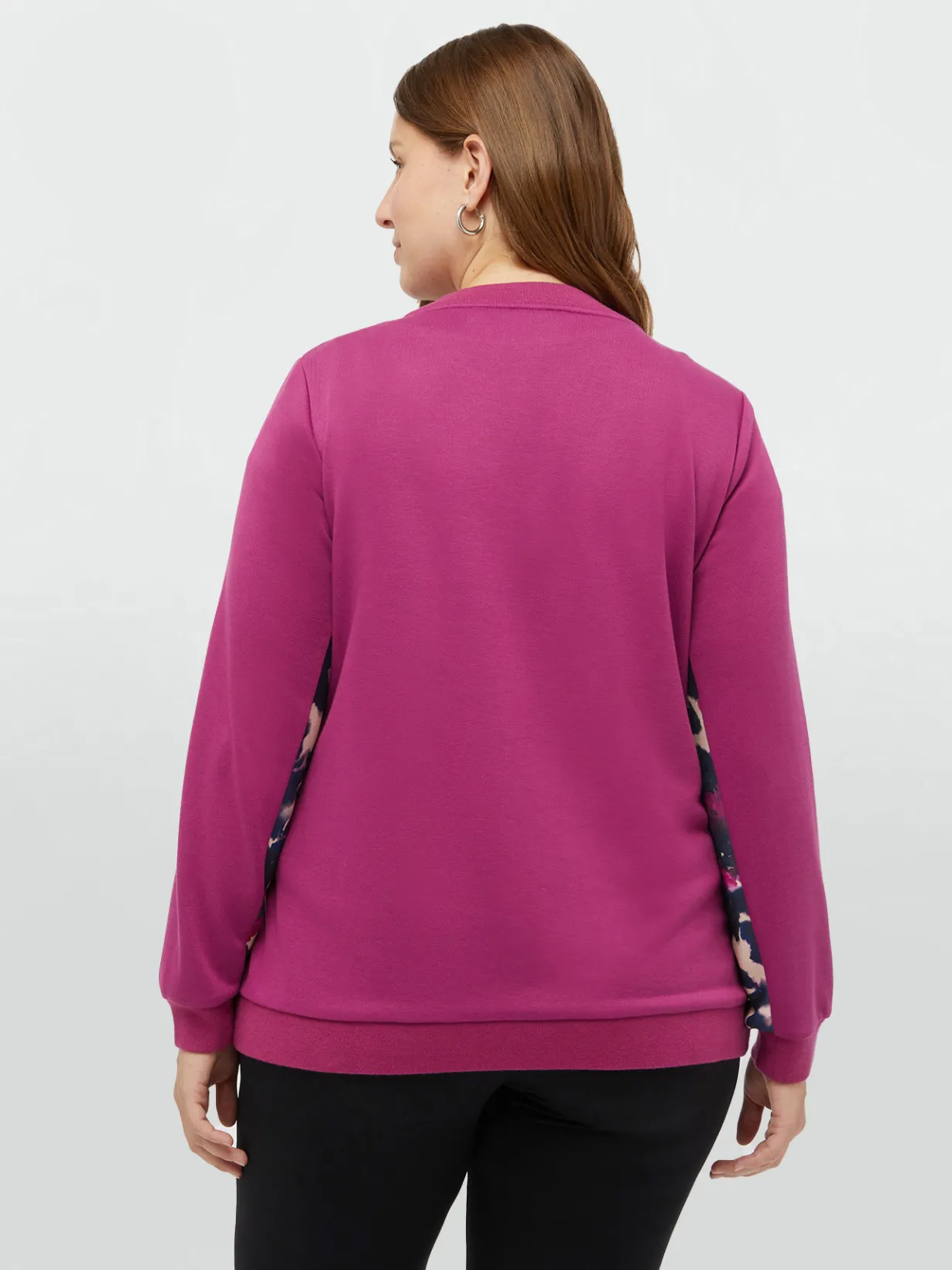Fiorella Rubino Maglie E Felpe|Felpa Con Inserti Stampati E Dettagli Luminosi