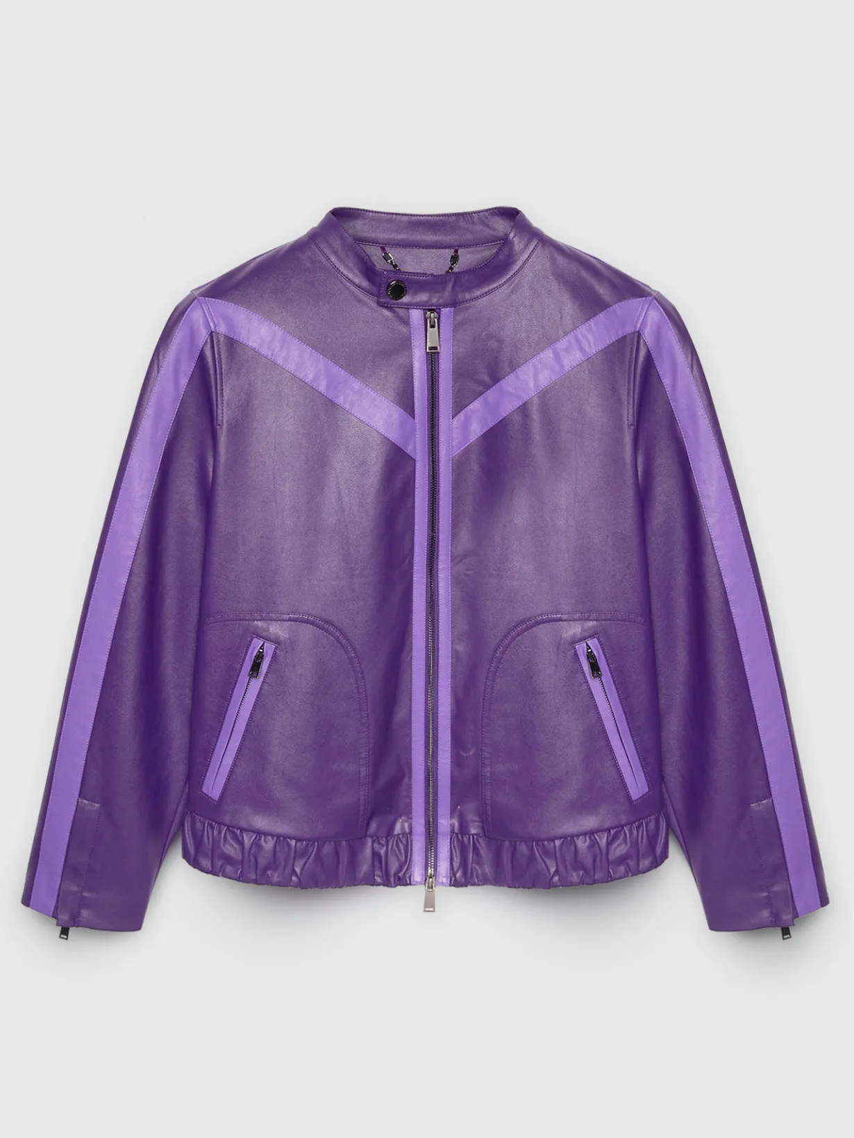 Fiorella Rubino Cappotti E Giubbotti|Giacche E Blazer|Giacca Biker Bicolore