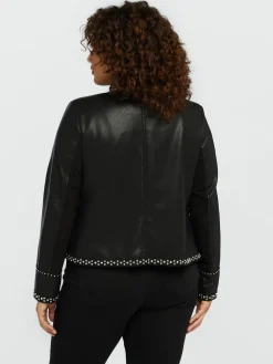 Fiorella Rubino Giacche E Blazer|Giacche Biker|Giacca Biker Con Le Borchie