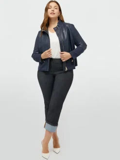 Fiorella Rubino Cappotti E Giubbotti|Giacche E Blazer|Giacca In Stile Biker Con Inserti
