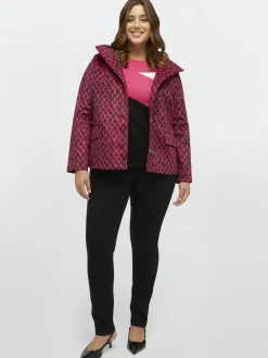 Fiorella Rubino Cappotti E Giubbotti|Giaccone Bicolor Con Cappuccio