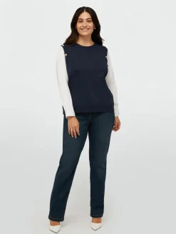 Fiorella Rubino Maglie E Felpe|Gilet Con Maniche Di Camicia