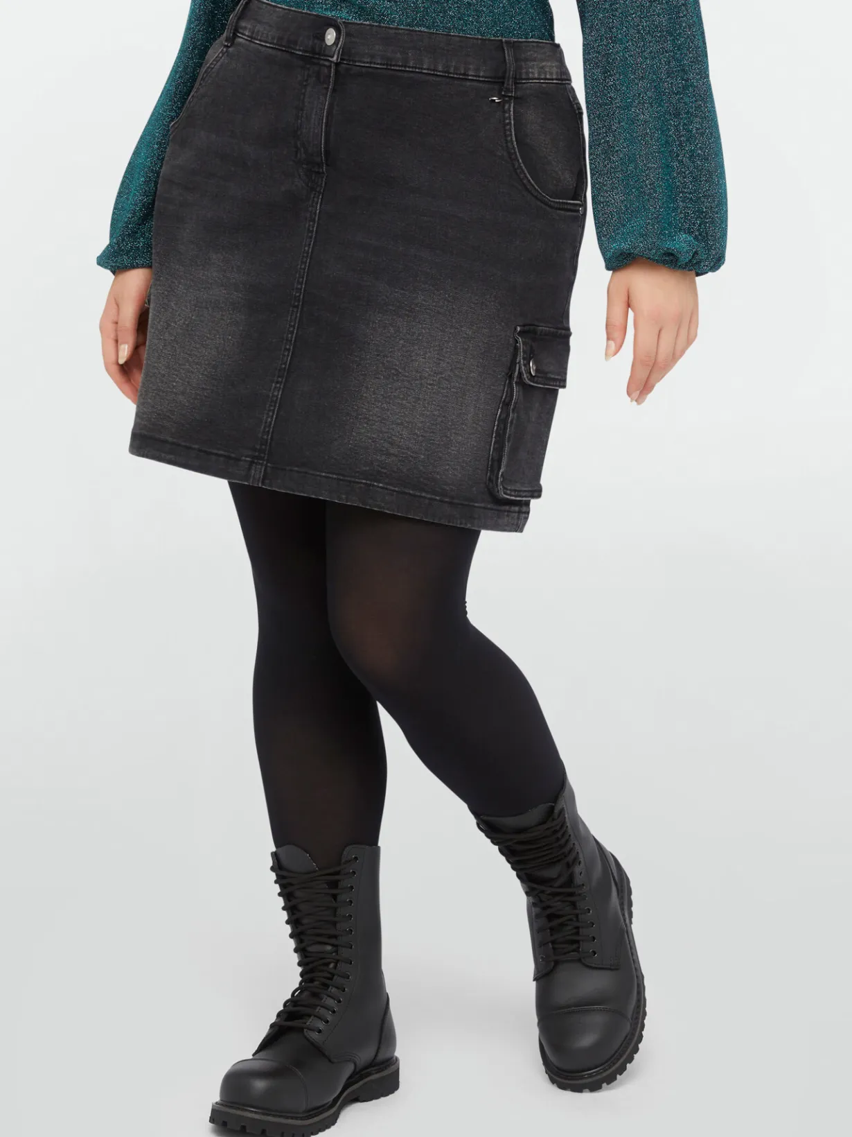 Fiorella Rubino Gonne|Gonna Cargo In Denim