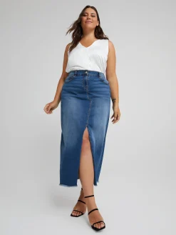 Fiorella Rubino Gonne|Gonna Lunga In Denim