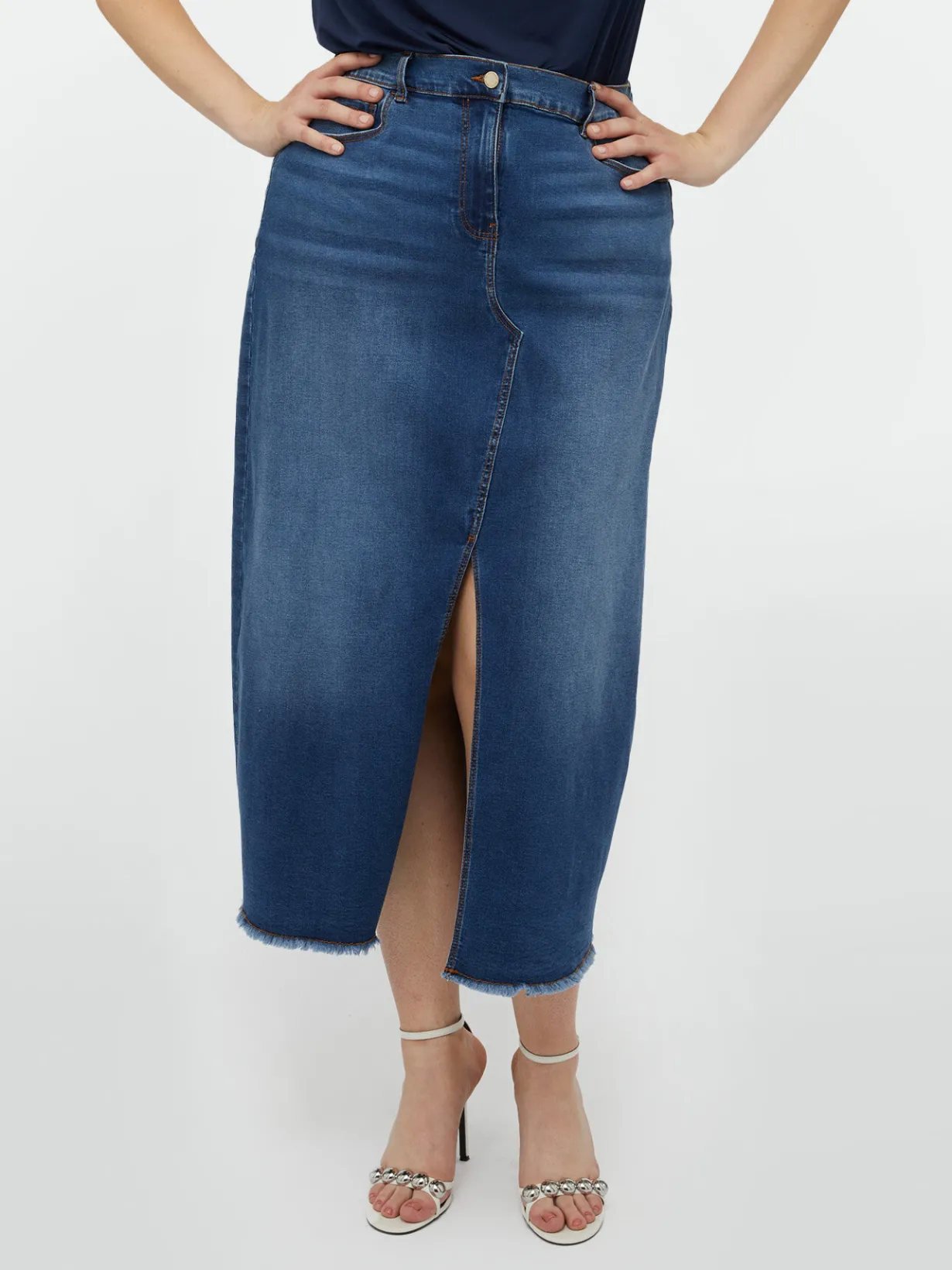 Fiorella Rubino Gonne|Gonna Lunga In Denim