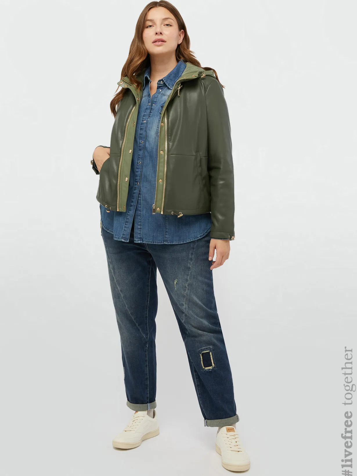 Fiorella Rubino Jeans|Jeans Barrel Con Strappi E Patch