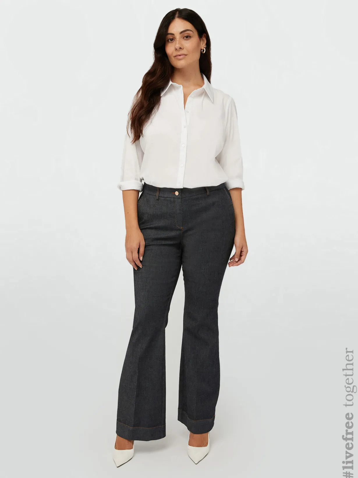Fiorella Rubino Jeans|Completi Colorati|Jeans Flare Dark