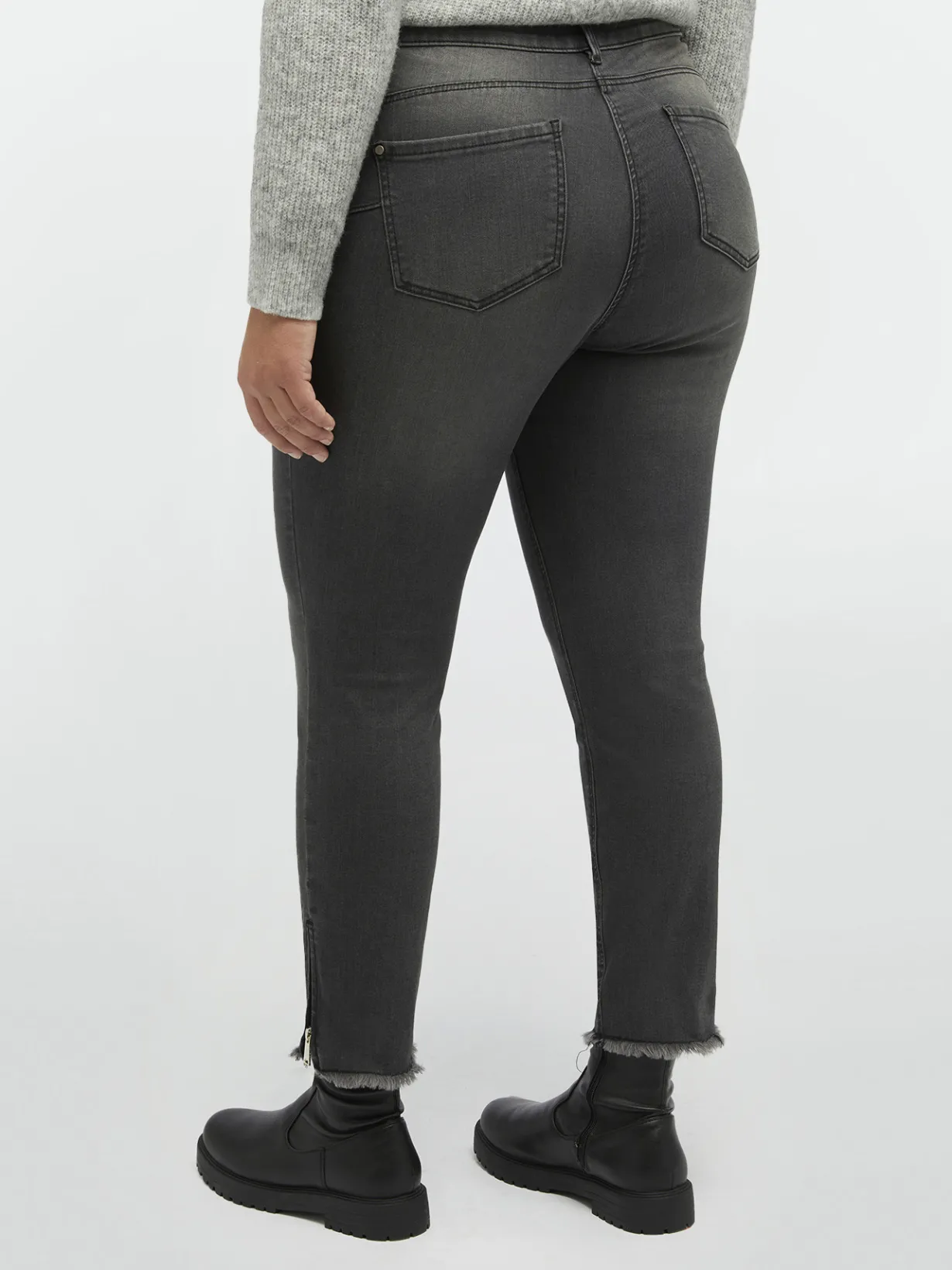 Fiorella Rubino Jeans|Jeans Skinny Con Zip Al Fondo