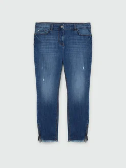 Fiorella Rubino Jeans|Jeans Skinny Push Up Modello Giada Con Strappi