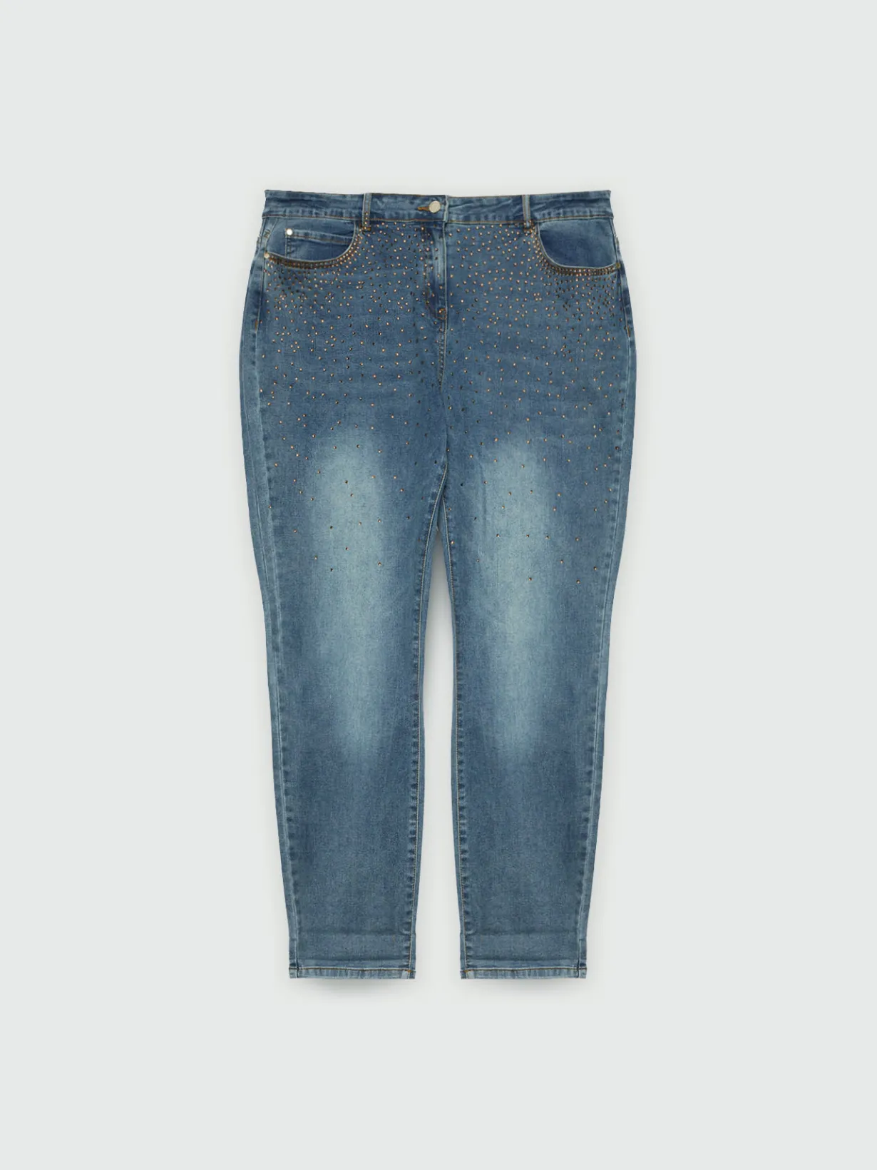 Fiorella Rubino Jeans|Jeans Slim Girl Fit Con Strass