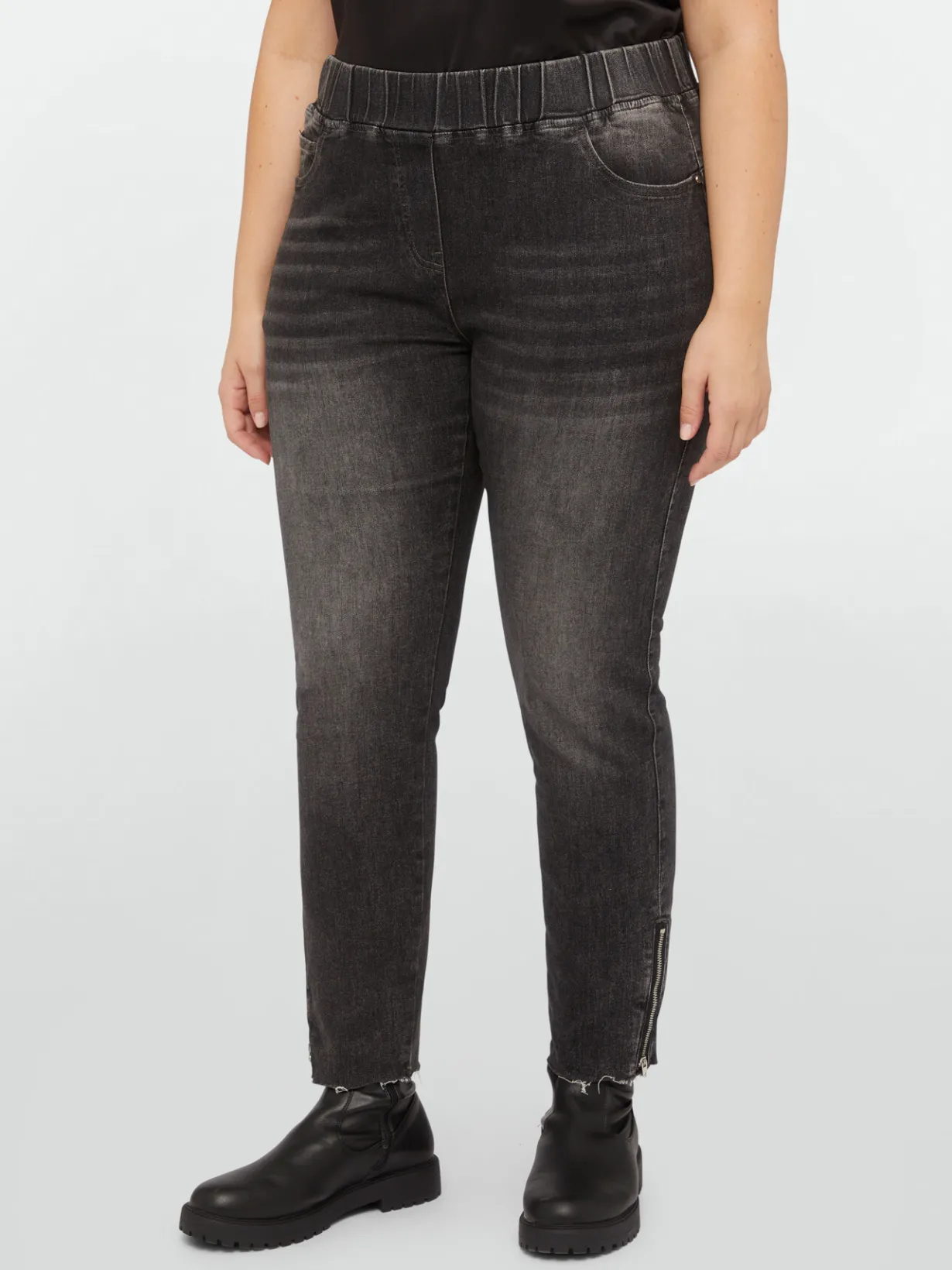 Fiorella Rubino Jeans|Jeggings Con Zip Al Fondo