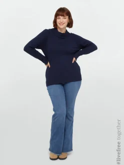 Fiorella Rubino Maglie E Felpe|Maglia A Lupetto In Viscosa LENZING™ ECOVERO™