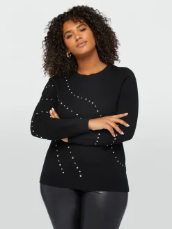 Fiorella Rubino Maglie E Felpe|Maglia Con Borchie