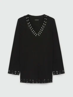 Fiorella Rubino Maglie E Felpe|Maglia Con Borchie
