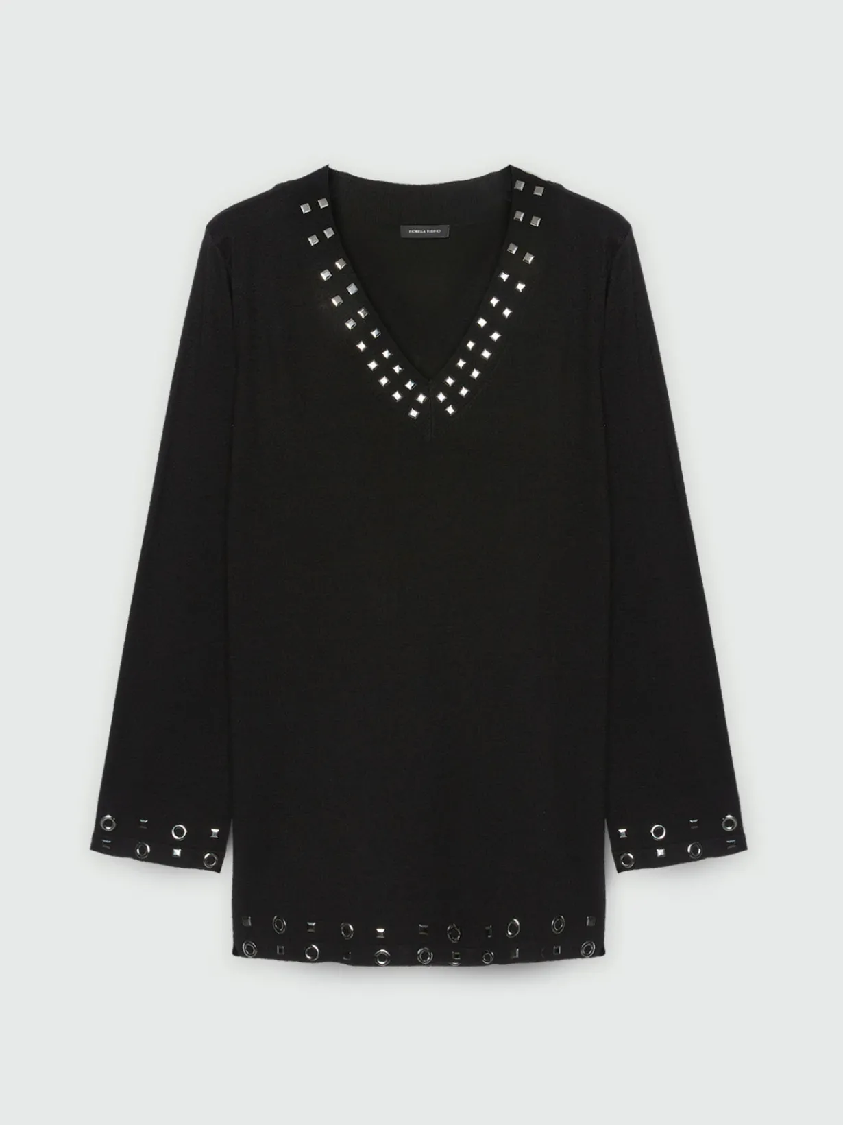 Fiorella Rubino Maglie E Felpe|Maglia Con Borchie