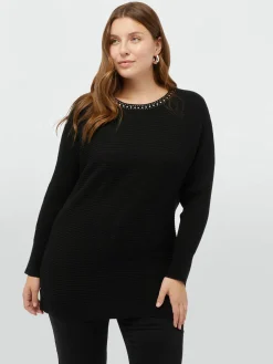 Fiorella Rubino Maglie E Felpe|Maglia Con Bordo In Strass