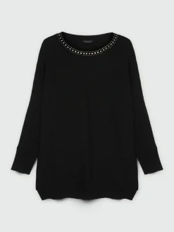 Fiorella Rubino Maglie E Felpe|Maglia Con Bordo In Strass