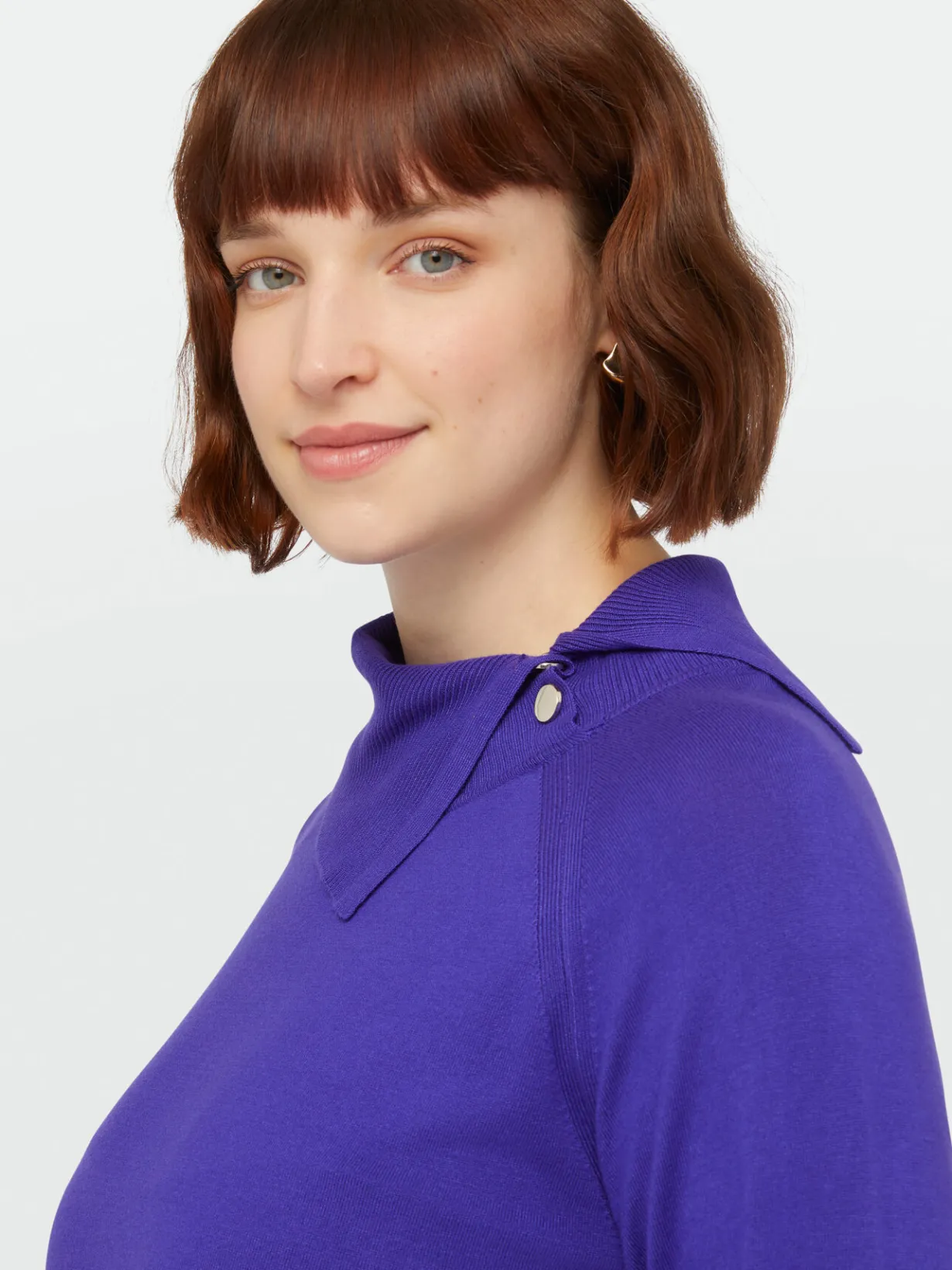Fiorella Rubino Maglie E Felpe|Maglia Con Bottoni In Viscosa LENZING™ ECOVERO™