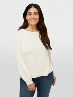 Fiorella Rubino Maglie E Felpe|Maglia Con Dietro In Tessuto A Righe