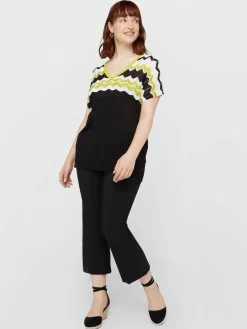 Fiorella Rubino Maglie E Felpe|Maglia Con Lavorazione Chevron