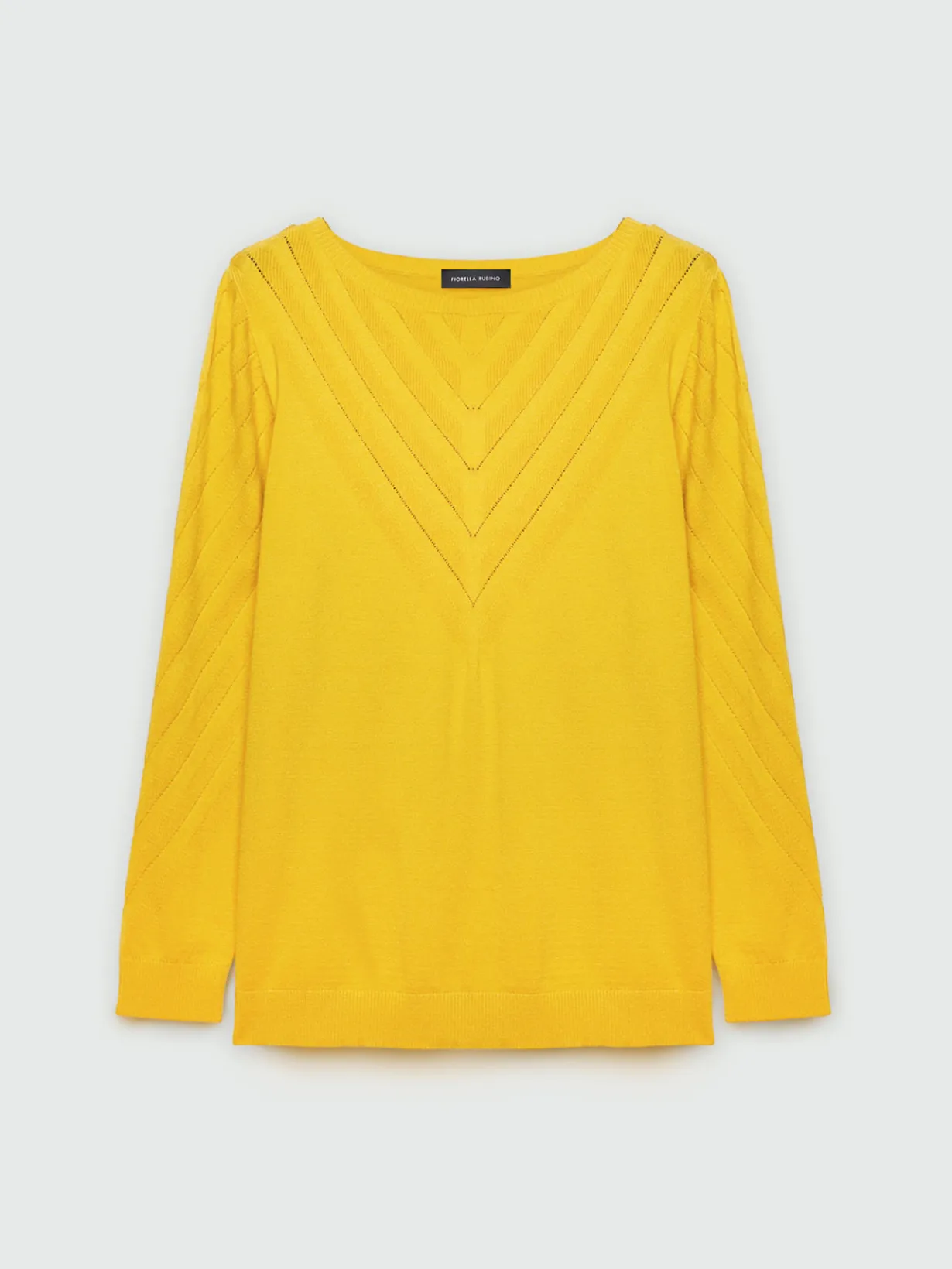 Fiorella Rubino Maglie E Felpe|Maglia Con Lavorazioni Diagonali