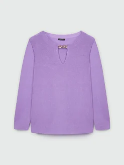Fiorella Rubino Maglie E Felpe|Maglia Con Passante A Catena Sullo Scollo