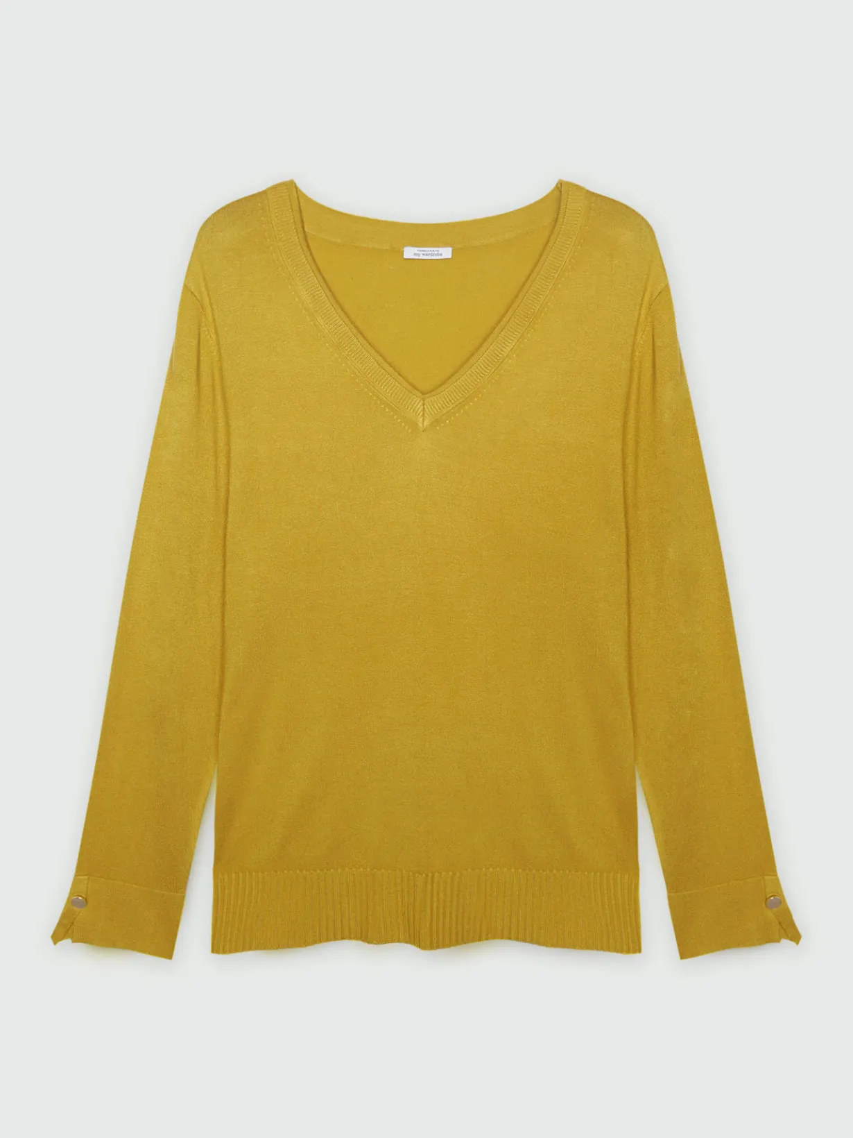 Fiorella Rubino Maglie E Felpe|Maglia Con Scollo V In Viscosa LENZING™ ECOVERO™