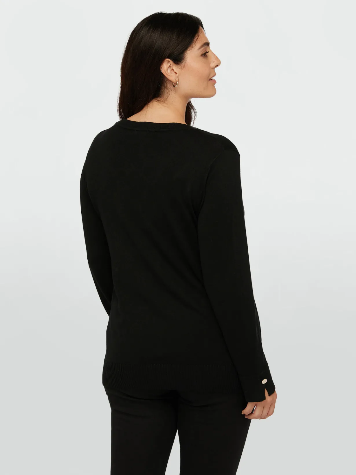 Fiorella Rubino Maglie E Felpe|Maglia Con Scollo V In Viscosa LENZING™ ECOVERO™