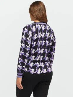 Fiorella Rubino Maglie E Felpe|Maglia Con Stampa Pied De Poule
